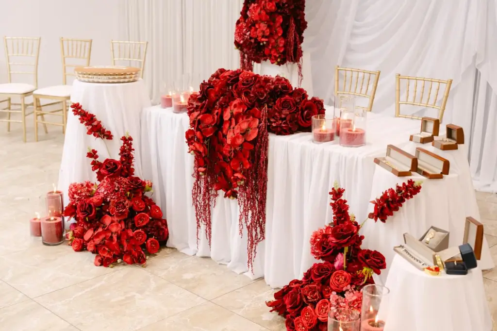 Zatoona private event hall styled for a wedding reception in Liverpool, Sydney